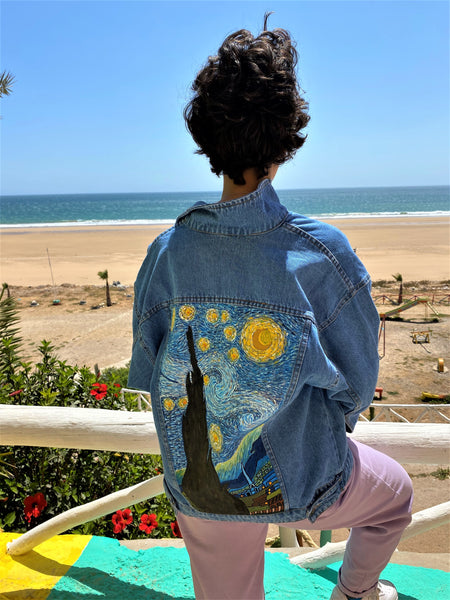 "Starry Night" Denim Jacket