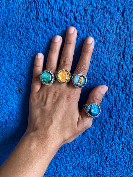 Bague Vintage : L'amandier de Van Gogh