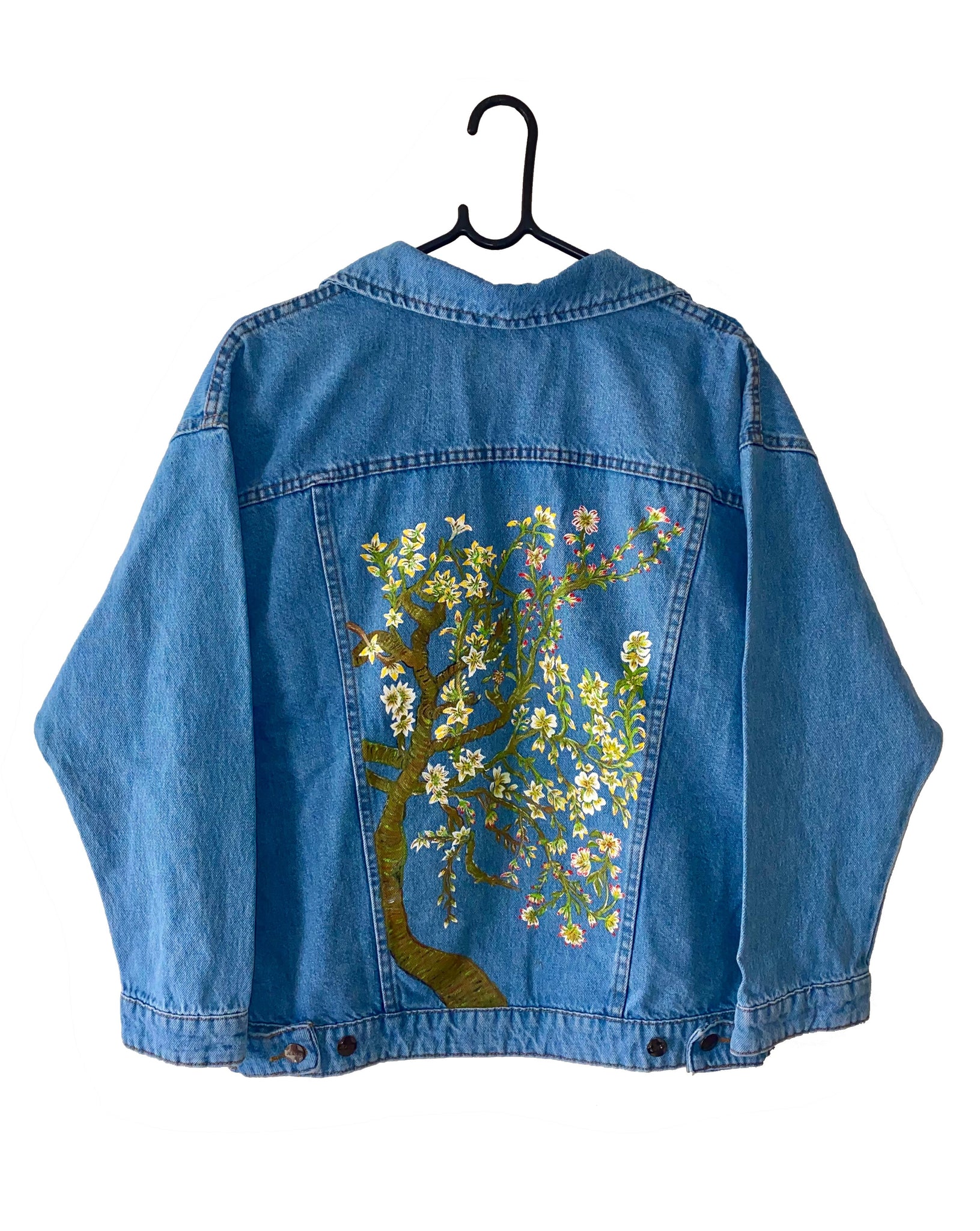 "L'amandier en fleurs" Denim Jacket