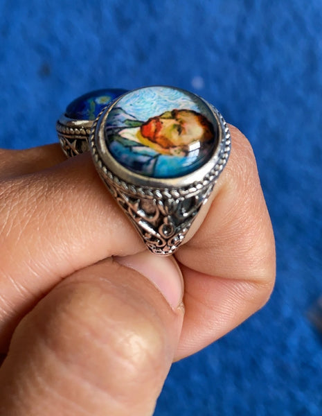 Bague Vintage : Portrait de Van Gogh