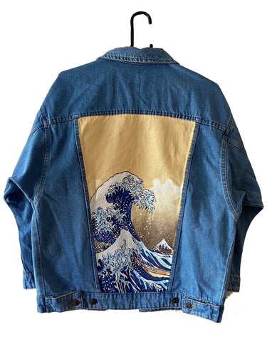 «The Great Wave off Kanagawa» Denim Jacket
