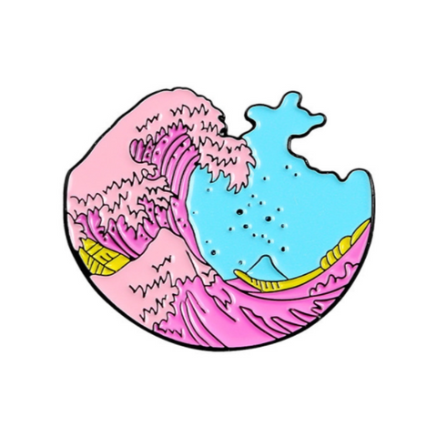 The Pink wave off Kanagawa