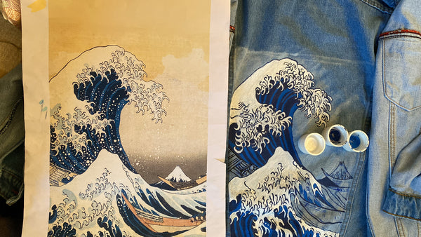 «The Great Wave off Kanagawa» Denim Jacket