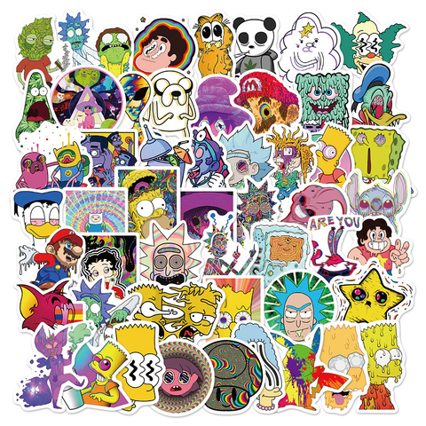 Pack de 40 Stickers "Trippy Psychédélique"