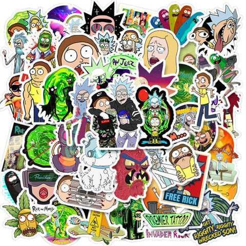 Pack de 40 Stickers "Rick & Morty"