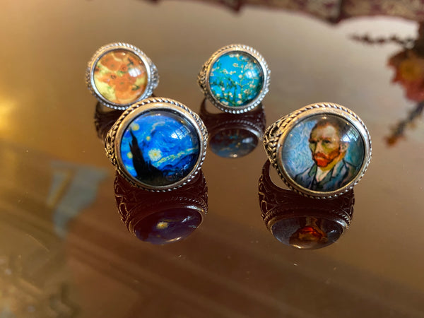 Bague Vintage : La Nuit Etoilée de Van Gogh