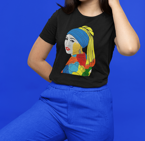 Colorful Girl with the pearl earring