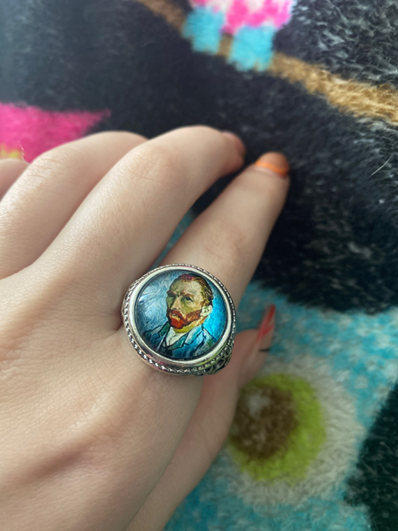 Bague Vintage : Portrait de Van Gogh