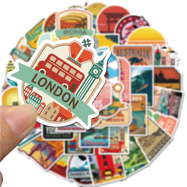 Pack de 40 Stickers  "Around the World"