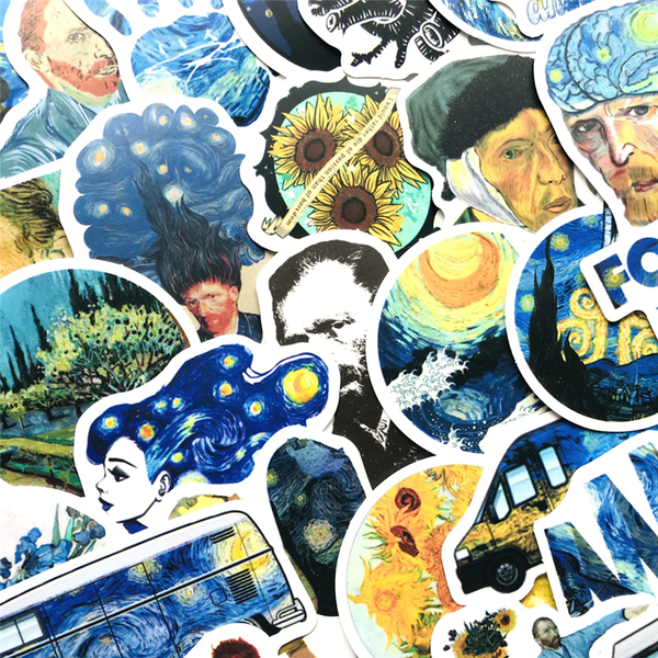 Pack de 40 Stickers  "Van Gogh"