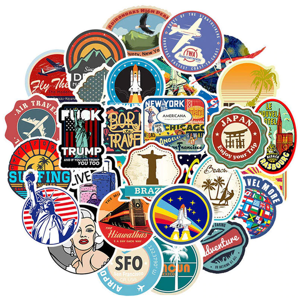 Pack de 40 Stickers  "Around the World"