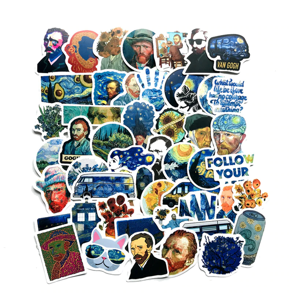 Pack de 40 Stickers  "Van Gogh"