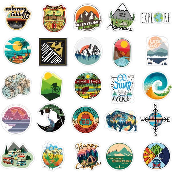 Pack de 40 Stickers "Adventure"