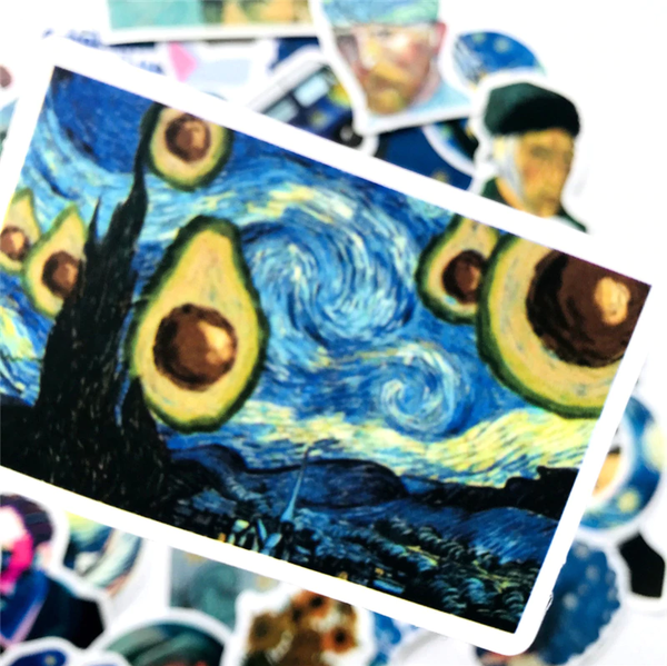 Pack de 40 Stickers  "Van Gogh"